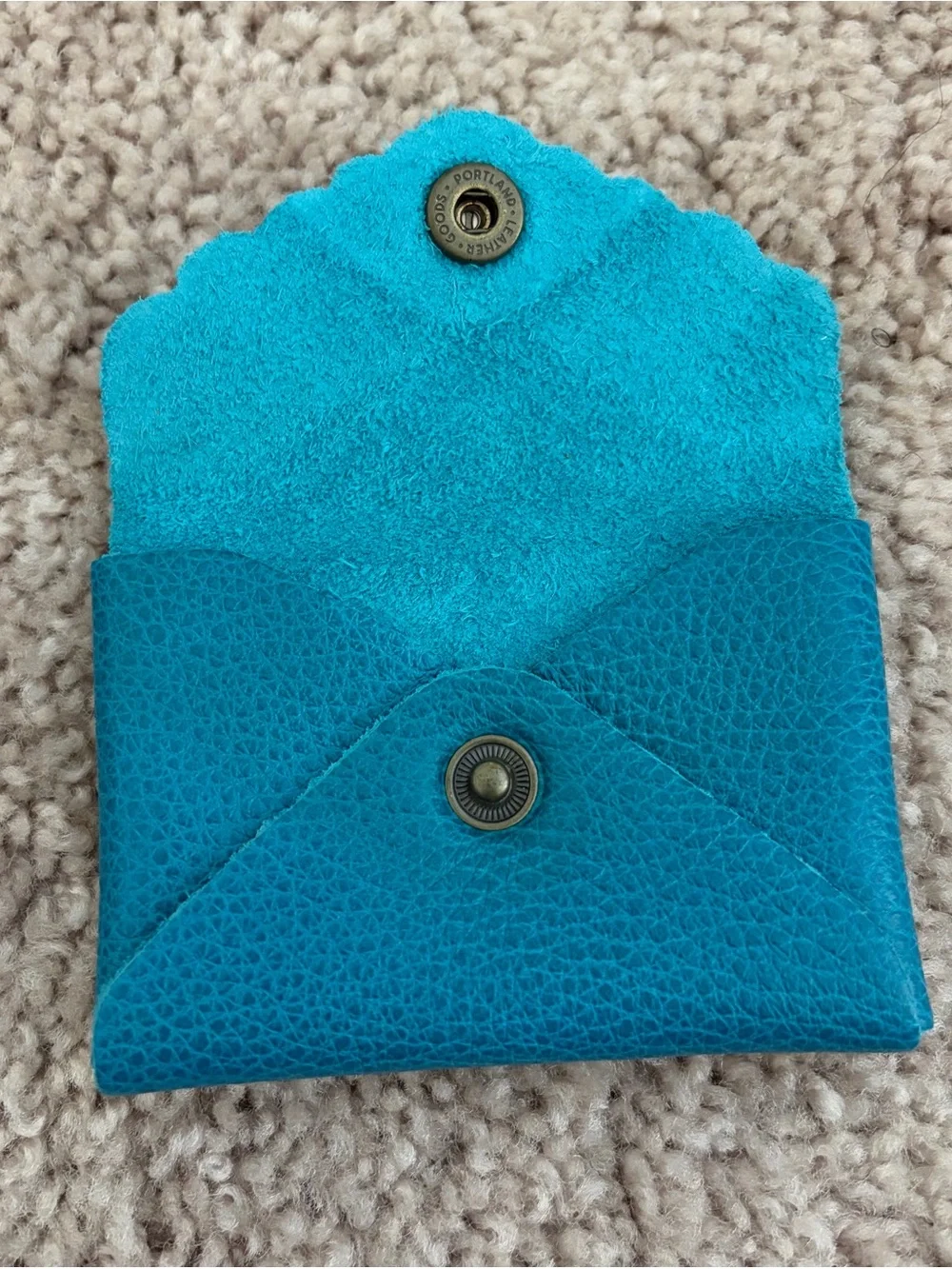 Portland Leather Goods Mini daisy wallet in Baja